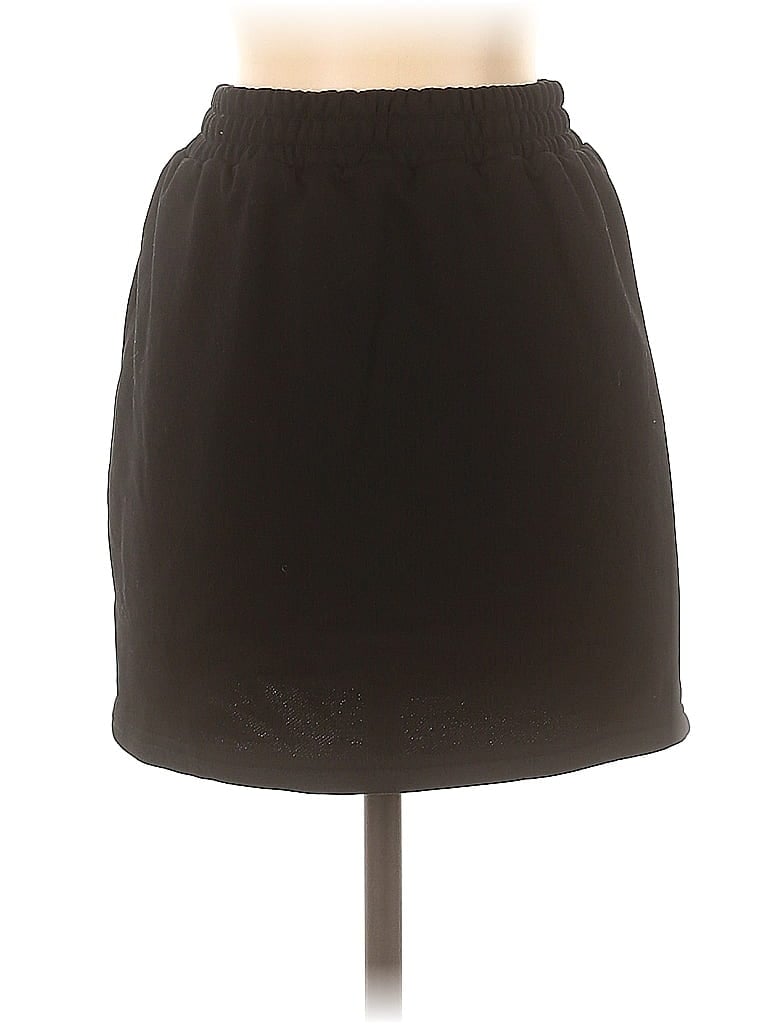 Commense Solid Brown Black Casual Skirt Size S - photo 1