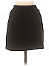 Commense Solid Brown Black Casual Skirt Size S - photo 2