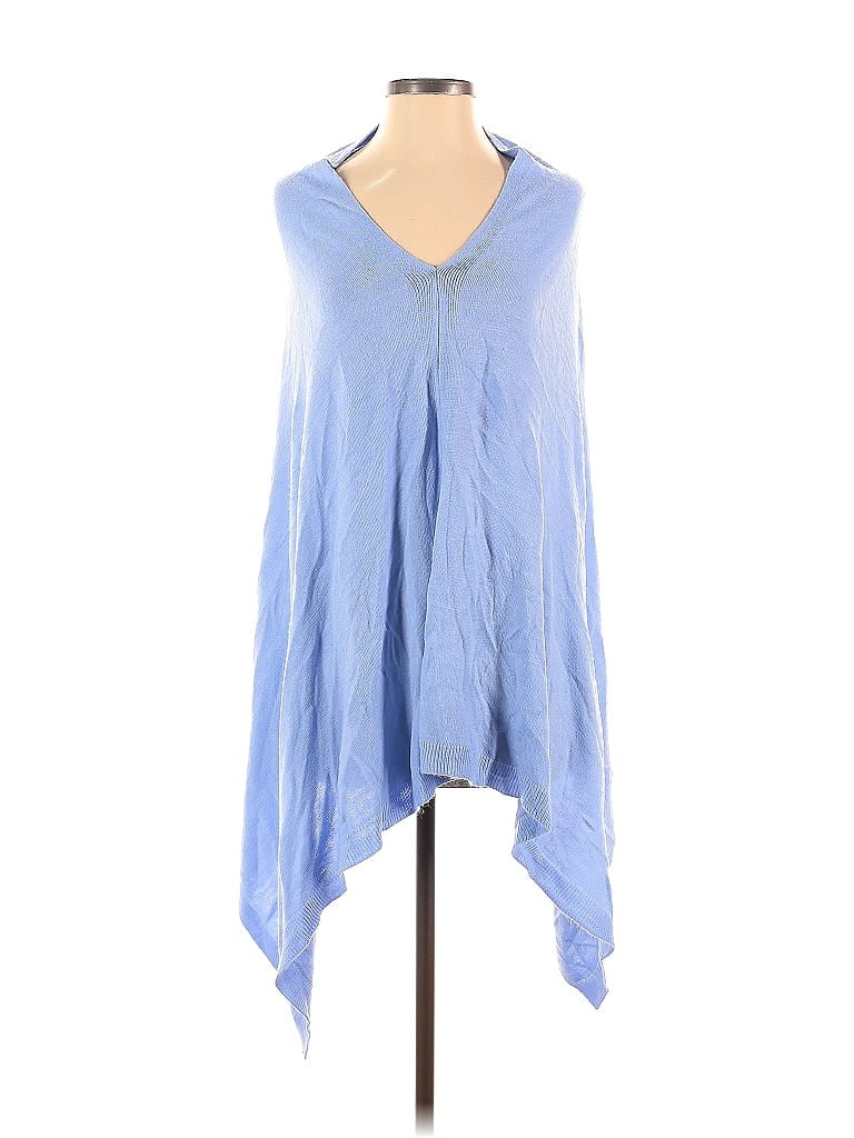 Pre-owned Unbranded Poncho In Blue