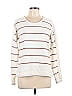 Faherty 100% Cotton Stripes White Ivory Pullover Sweater Size L - photo 1