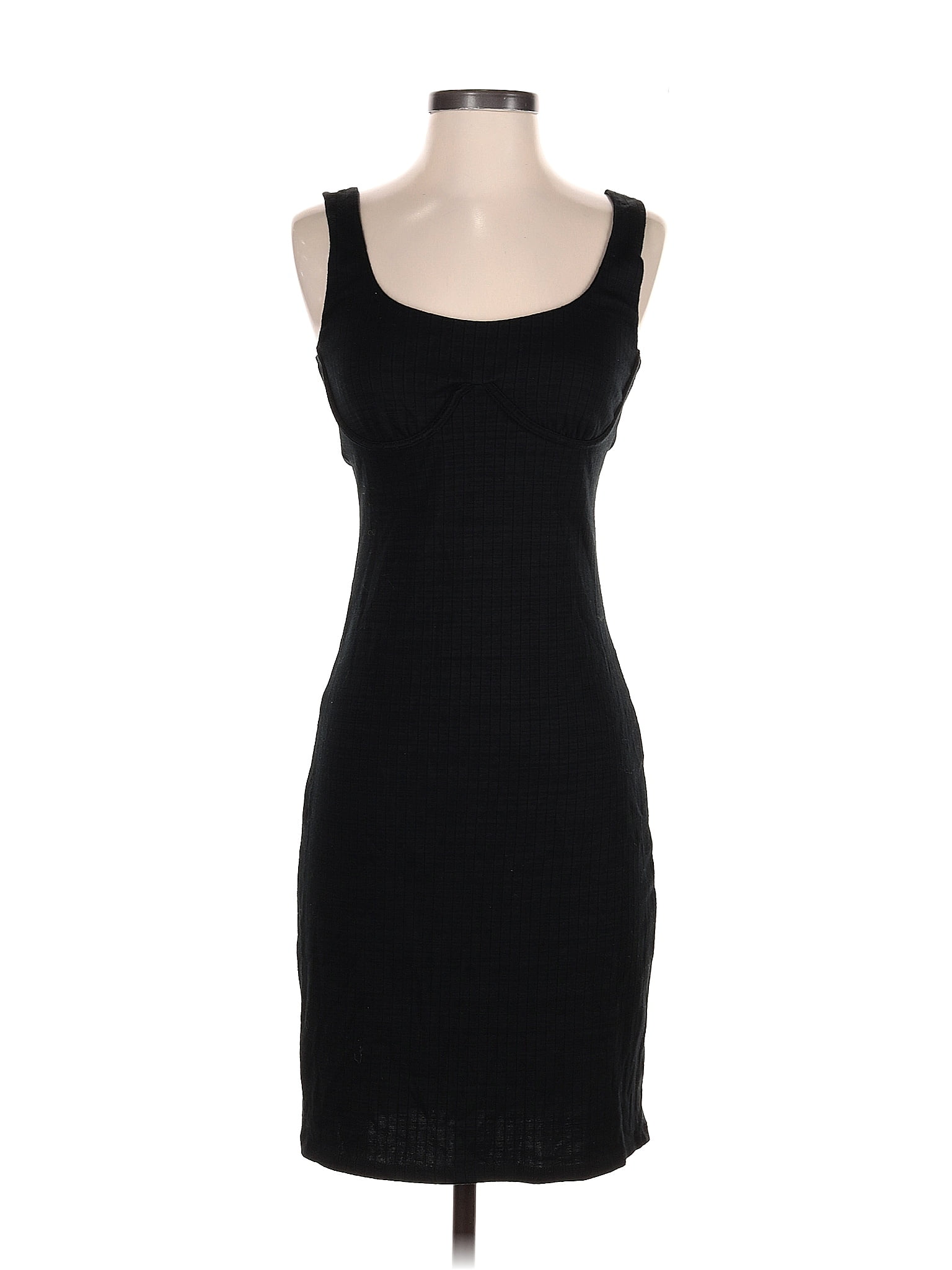 Wild Fable Solid Black Casual Dress Size S