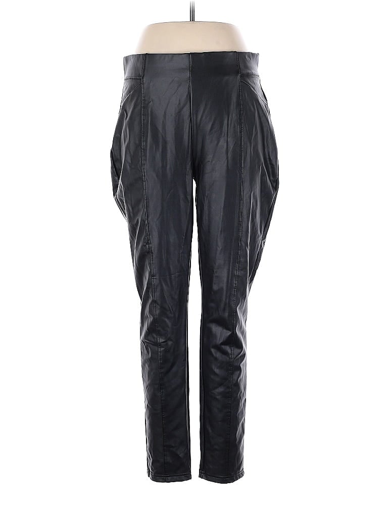 Click to view more detailed imagery on our partner's website Pre-owned Bbj Los Angeles Faux Leather Pants In Black