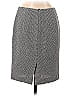 RENA LANGE Solid Tweed Chevron-herringbone Gray Formal Skirt Size 6 - photo 2