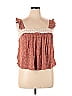 B.wear 100% Rayon Brown Sleeveless Blouse Size XL - photo 1