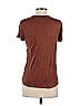XCVI 100% Rayon Brown Short Sleeve Top Size XS - photo 2