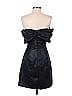 ML Monique Lhuillier 100% Polyester Metallic Black Cocktail Dress Size 4 - photo 2