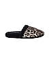 Dolce & Gabbana Animal Print Black Brown Cotton Terry Slippers Size 10 - photo 1