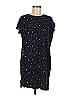 Nique 100% Rayon Stars Graphic Black Casual Dress Size 8 - photo 1
