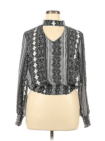 Bold Elements Long Sleeve Blouse (view 1)