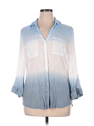 I.N. San Francisco 3/4 Sleeve Button-Down Shirt (view 1)