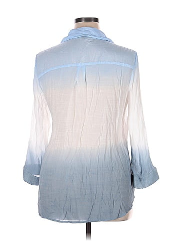 I.N. San Francisco 3/4 Sleeve Button-Down Shirt (view 2)