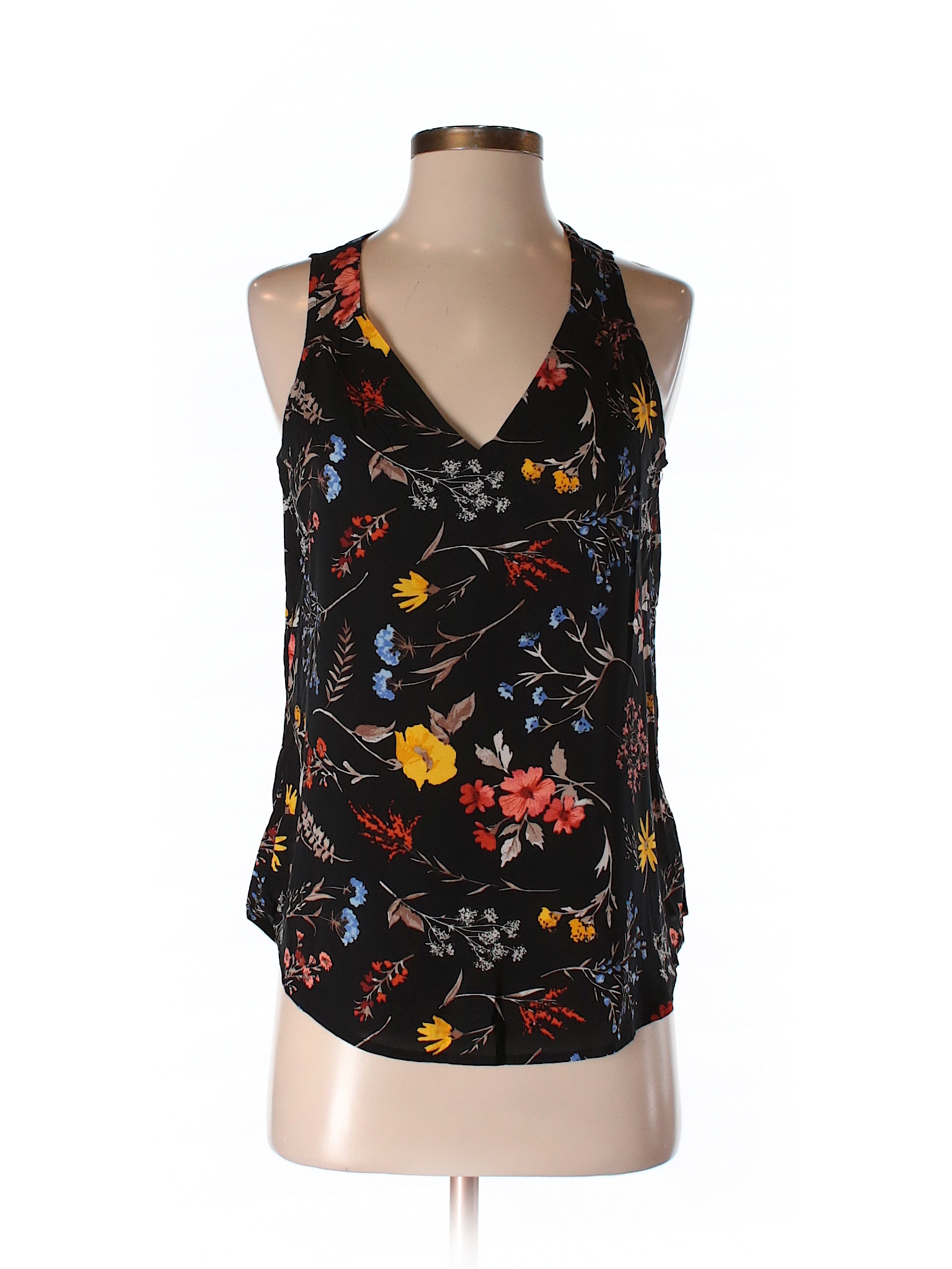 Old Navy 100% Rayon Print Black Sleeveless Blouse Size S - 68% off ...
