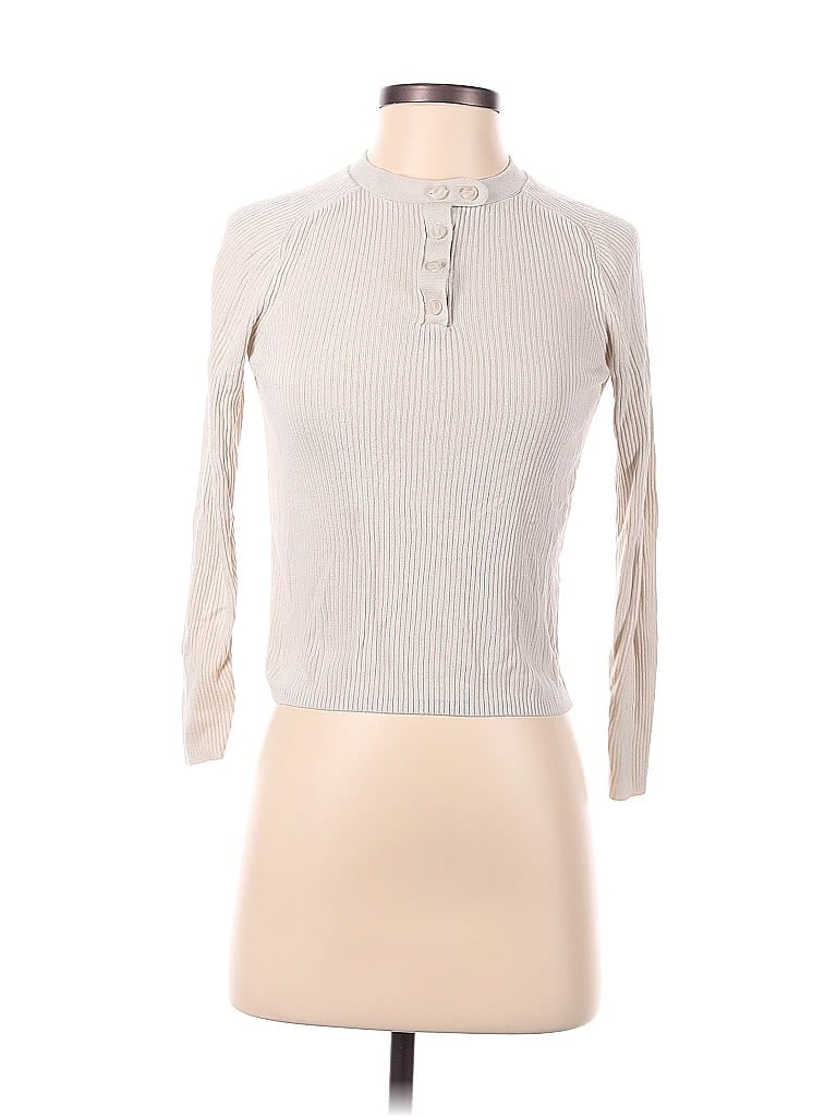 Pre-owned Banana Republic 3/4 Sleeve T-shirt In White