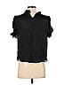 Mele E Pere 100% Polyester Black Short Sleeve Blouse Size S - photo 2
