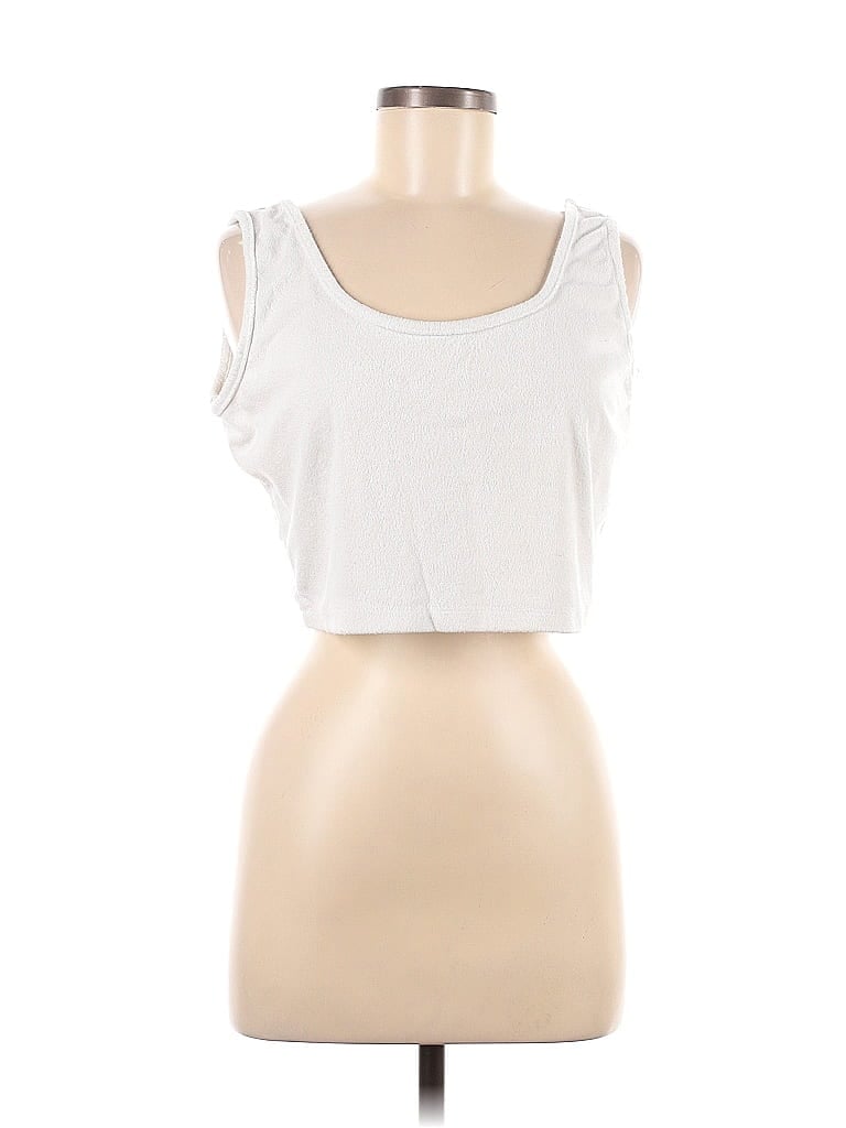 NASTY GAL INC. Pre-owned Sleeveless Top White Sweetheart Neckline Tops