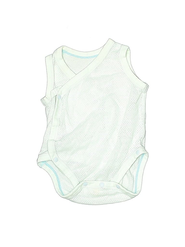 Pre-owned Uniqlo Kids' Short Sleeve Onesie In Green