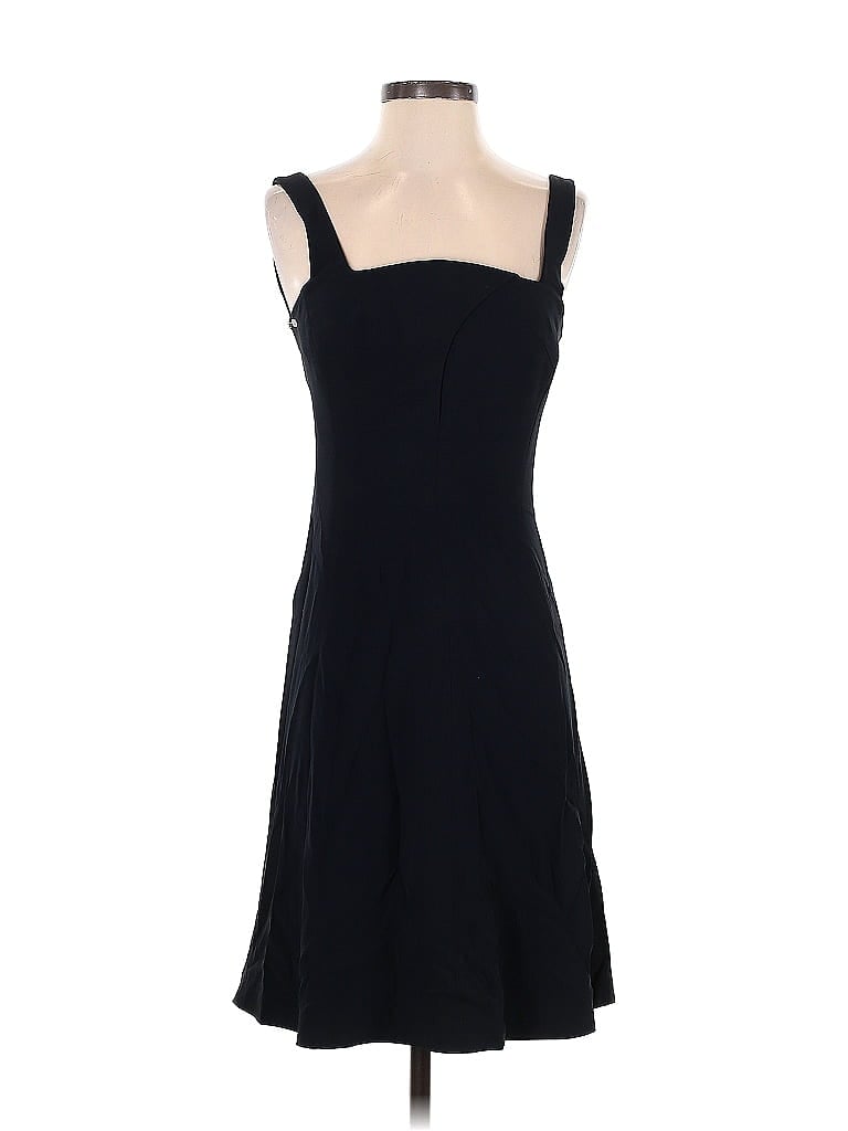 Giorgio Armani Solid Black Blue Cocktail Dress Size 4 - photo 1