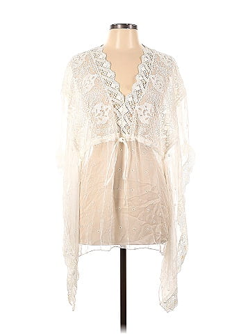 Johnny Was 3/4 Sleeve Silk Top (view 1)
