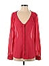 Azulu 100% Polyester Red Long Sleeve Blouse Size 5 - photo 1