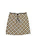 Juniors Argyle Checkered-gingham Plaid Tan Yellow Skirt Size 7 (big kids) - photo 1