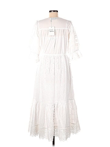 Self-Portrait Floral Broderie Anglaise Midi Dress (view 2)