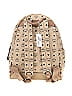 MCM 100% Coated Canvas Tan White Large Front Stark Studded Backpack One size - photo 2