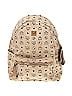 MCM 100% Coated Canvas Tan White Large Front Stark Studded Backpack One size - photo 1