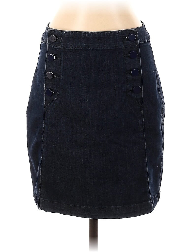 Pre-owned Ann Taylor Loft Denim Skirt In Blue