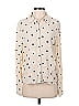 Porridge Polka Dots Ivory Long Sleeve Button-Down Shirt Size S - photo 1
