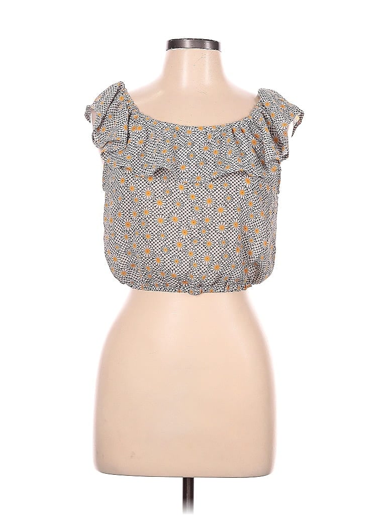 Pre-owned Mine Sleeveless Blouse In Gray