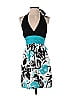 Speechless Graphic Teal Cocktail Dress Size 5 - photo 1