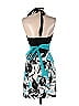 Speechless Graphic Teal Cocktail Dress Size 5 - photo 2