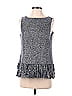 Sail to Sable Gray Sleeveless Top Size S - photo 1