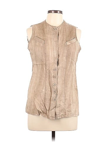 Louis Féraud Sleeveless Button-Down Shirt (view 1)