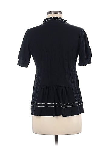 Velvet Short Sleeve Blouse (view 2)