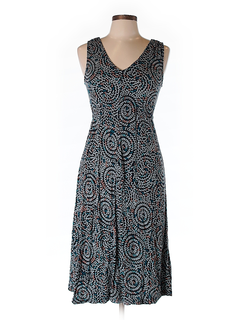 French Connection 100% Rayon Print Navy Blue Casual Dress Size M - 73% ...