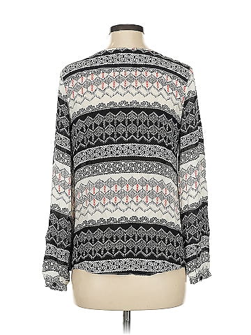 Parker Long Sleeve Silk Top (view 2)