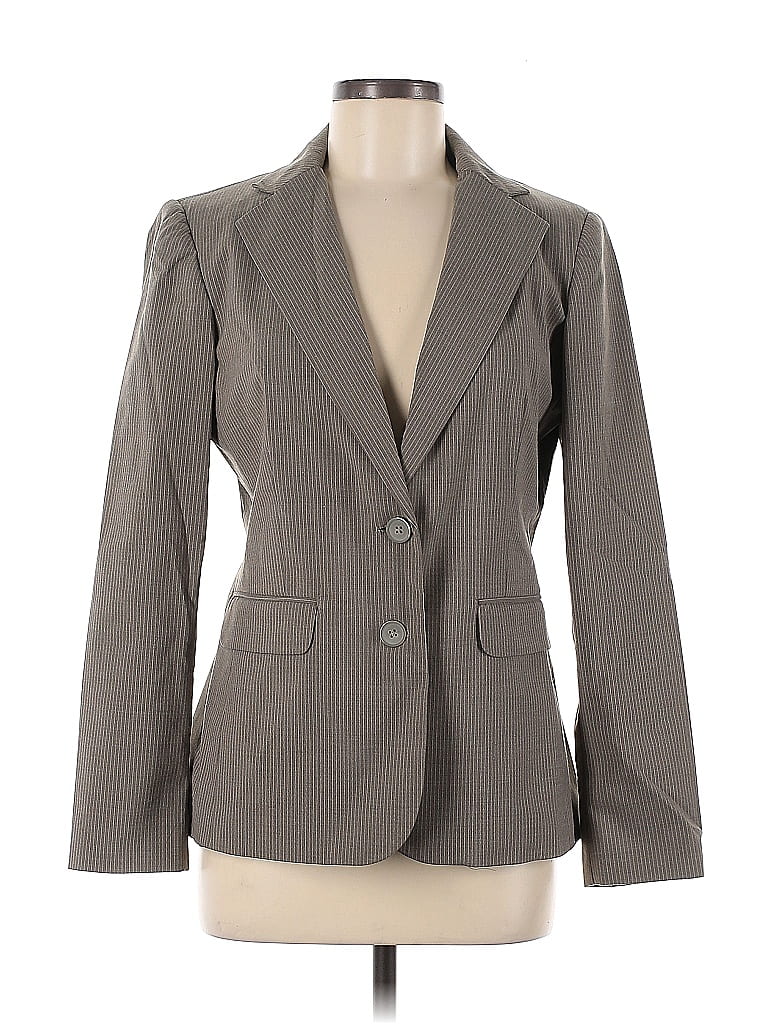 Pre-owned Geoffrey Beene Blazer Jacket In Gray