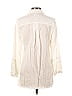 Bella Dahl 100% Lyocell Color Block Ivory 3/4 Sleeve Button-Down Shirt Size S - photo 2