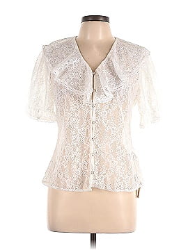 Simple Retro Short Sleeve Blouse