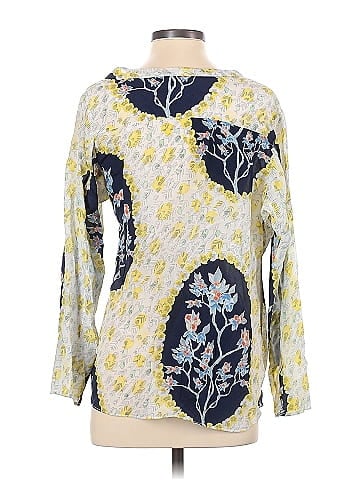 Chris Benz Long Sleeve Silk Top (view 2)
