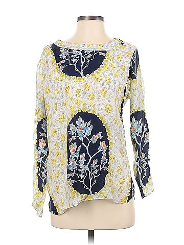 Chris Benz Long Sleeve Silk Top (view 1)