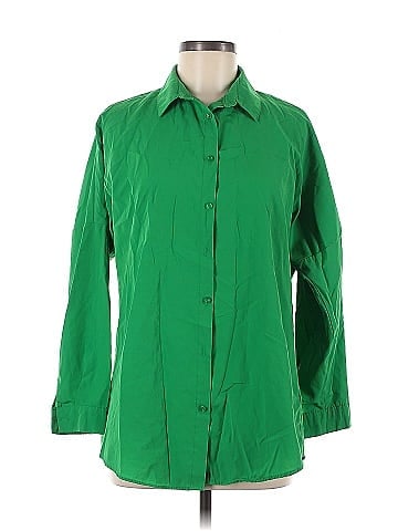 Big Dart 3/4 Sleeve Button-Down Shirt (view 1)