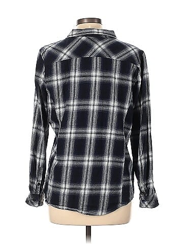 Indigo Long Sleeve Button-Down Shirt (view 2)