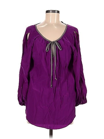 Drew 3/4 Sleeve Silk Top (view 1)