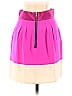 Naven 100% Silk Color Block Pink Silk Skirt Size 4 - photo 2