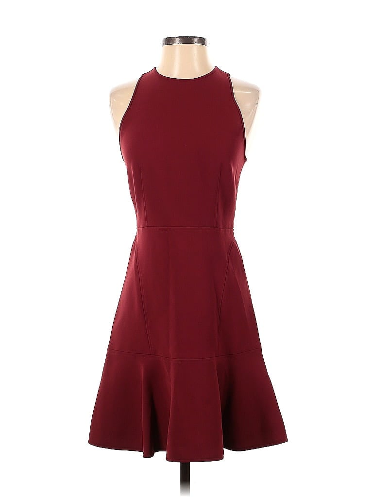 Pre-owned Theory Cocktail Dress In Burgundy