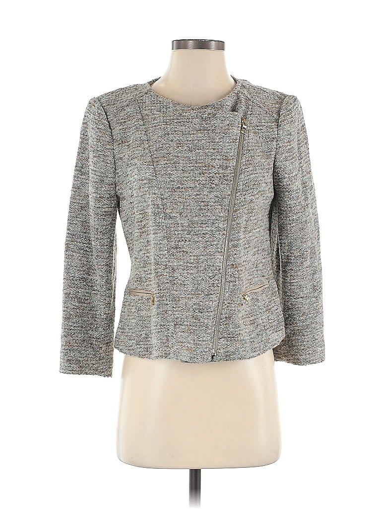 Pre-owned Ann Taylor Jacket In Gray