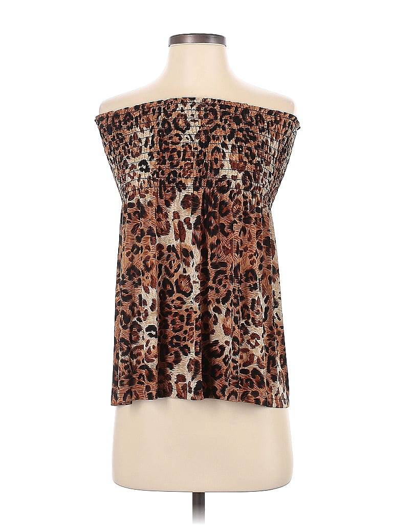 Azules Brown Sleeveless Blouse Size S - photo 1