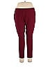DG^2 by Diane Gilman 100% Polyurethane Solid Burgundy Active Pants Size 1X (petite) - photo 1